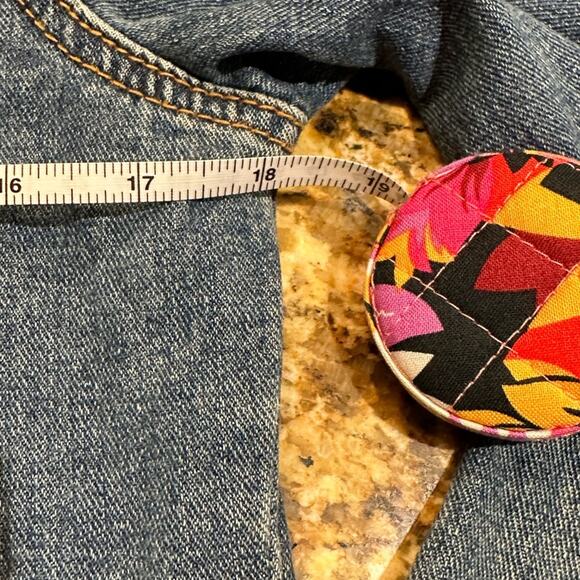 Wishlist Womens Medium Lightly Distressed Cotton Denim Jacket - Picture 5 of 6